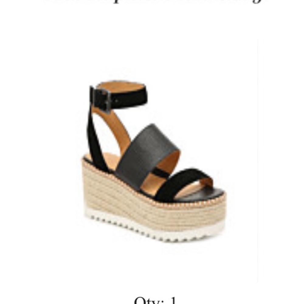 Daylen Espadrille wedge sandal, never worn, 8.5